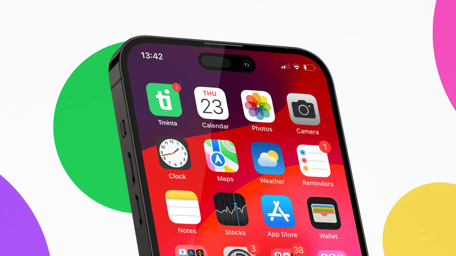 The Tminta app icon on a phone home screen