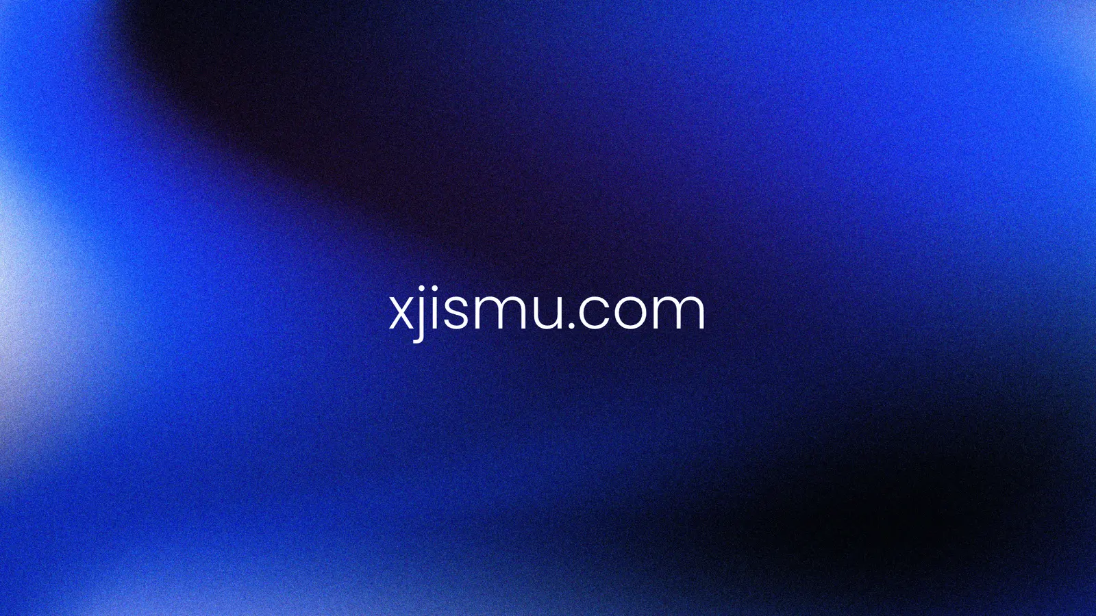 xjismu.com on a blue gradient